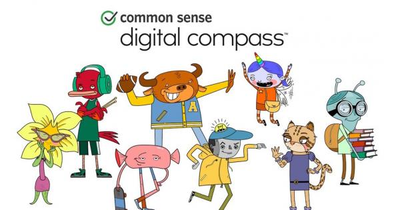 digital compass graphic 