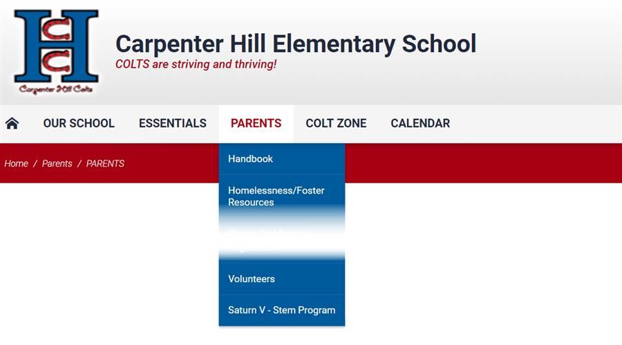 PARENTS MENU SCREENSHOT