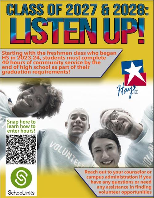 Student Volunteer Hours Flyer