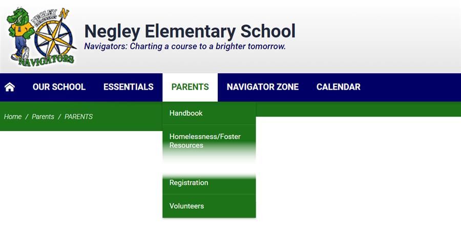 PARENTS MENU SCREENSHOT