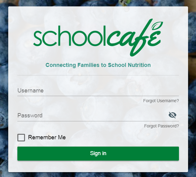  schoolcafe login screen image