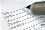 picture of a form being filled out 